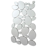 Orleans Furniture - Coaster - Topher 29 x 51 Inch Pebble Themed Wall Mirror Silver - 901791